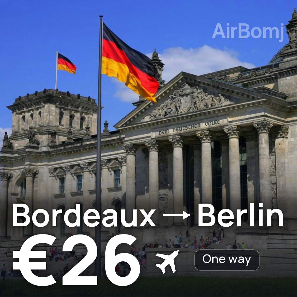 Bilet de avion: Bordeaux — Berlin, €26