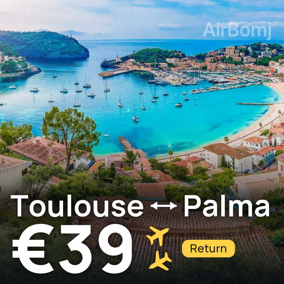 Bilet de avion: Toulouse — Palma, €39