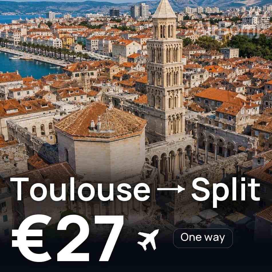 Bilet de avion: Toulouse — Split, €27