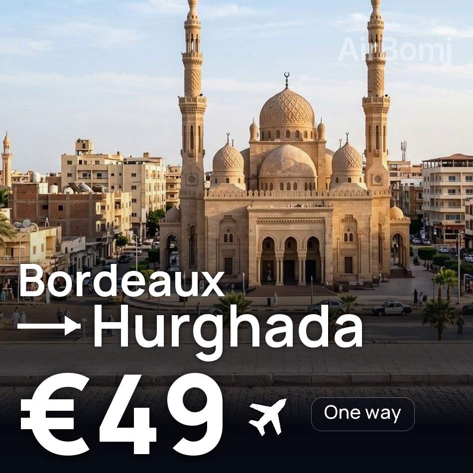 Bilet de avion: Bordeaux — Hurghada, €49
