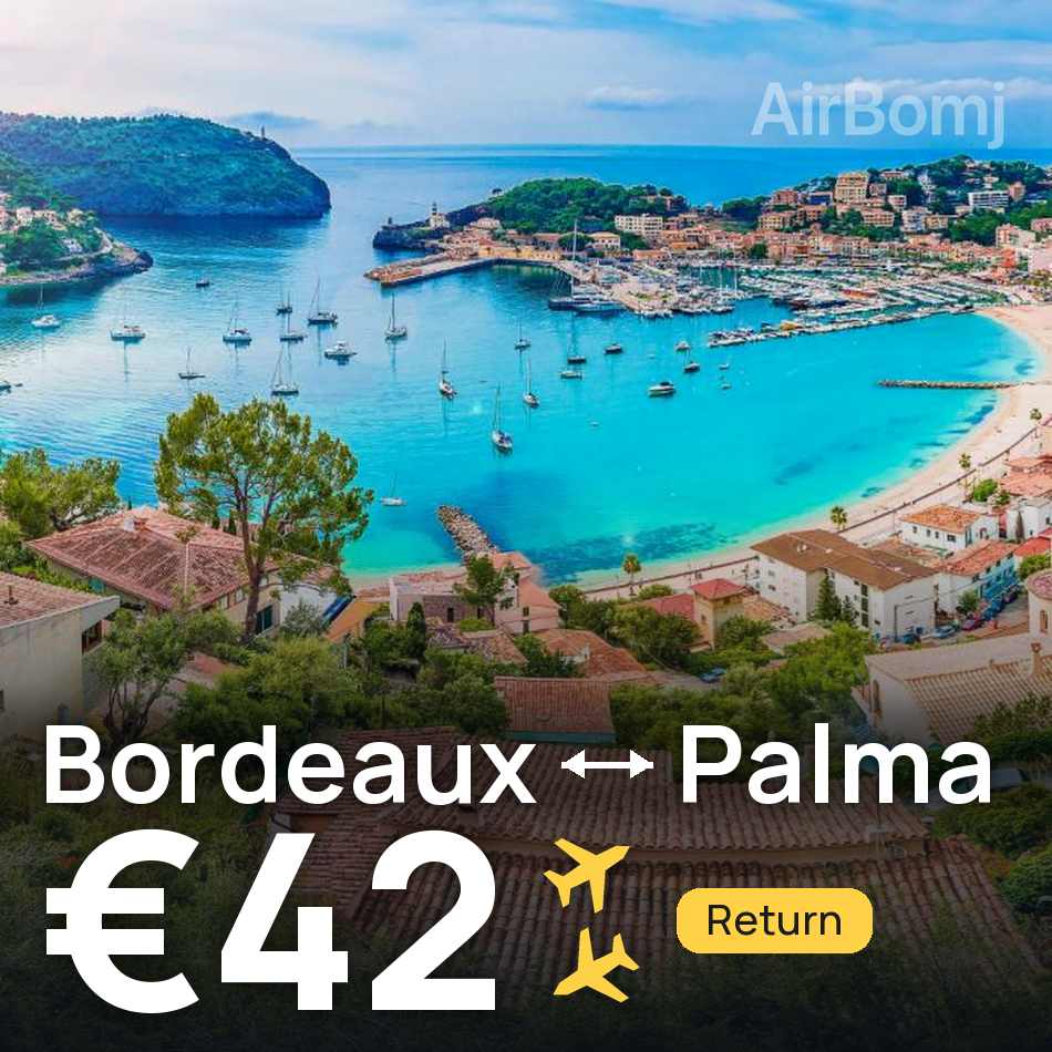 Bilet de avion: Bordeaux — Palma, €42