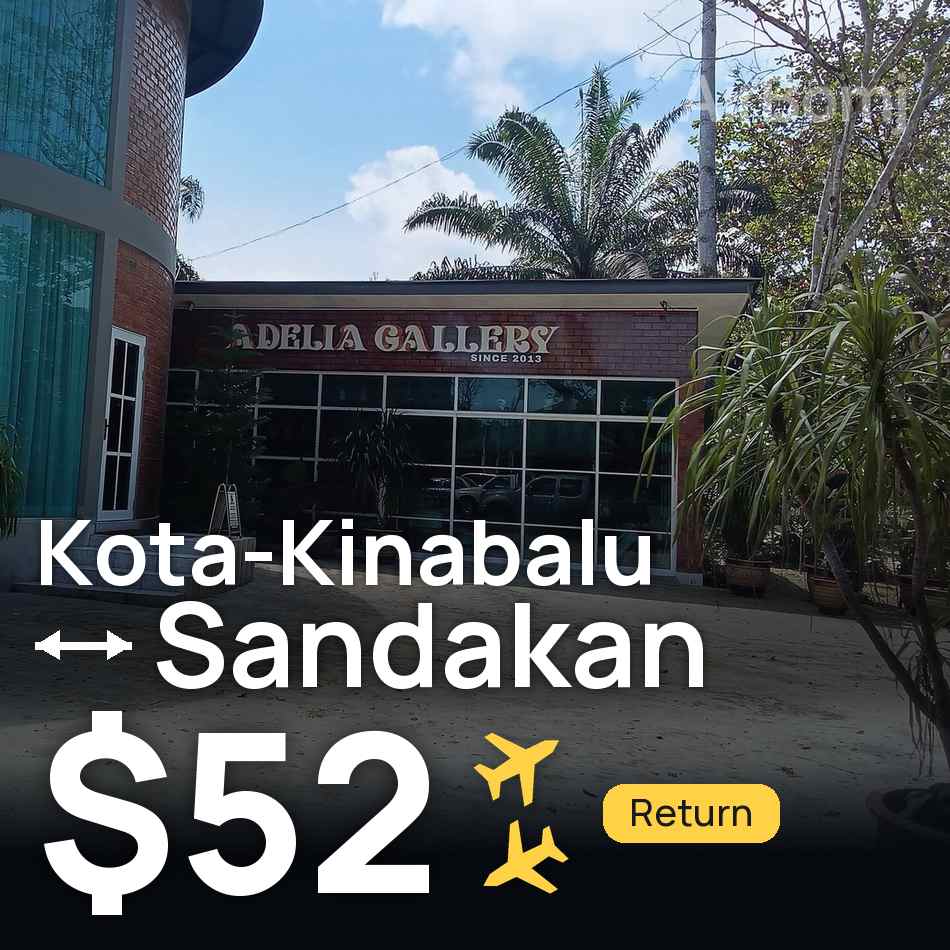 Bilet de avion: Kota-Kinabalu — Sandakan, $52