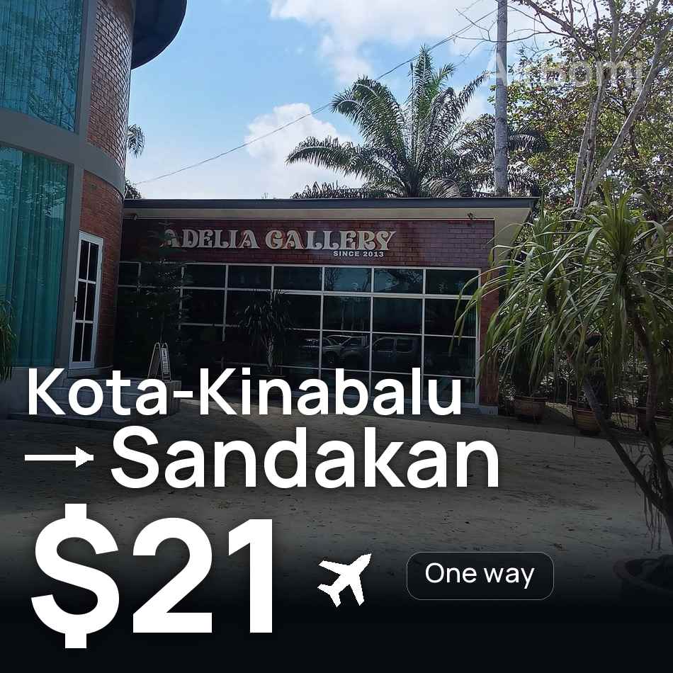Bilet de avion: Kota-Kinabalu — Sandakan, $21