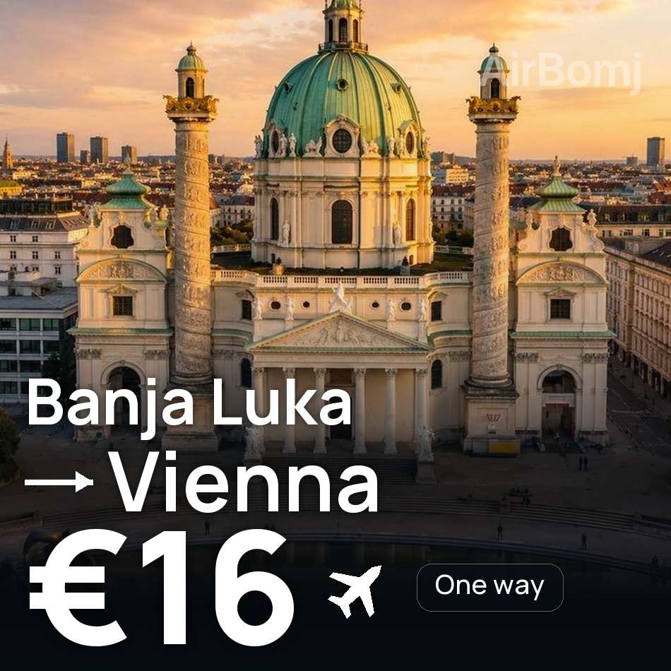 Biglietto aereo: Banja Luka — Vienna, €16