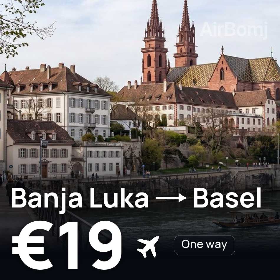 Biglietto aereo: Banja Luka — Basilea, €19