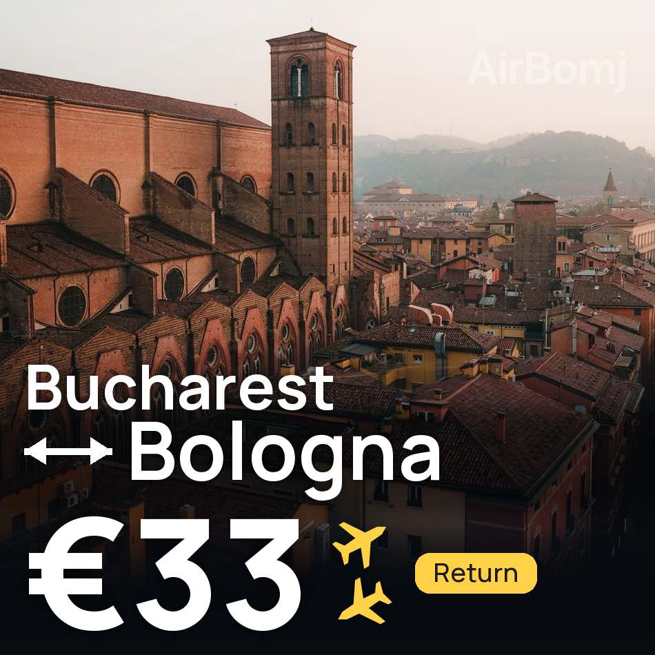 تذكرة طيران: بوخارست — بولونيا، €33