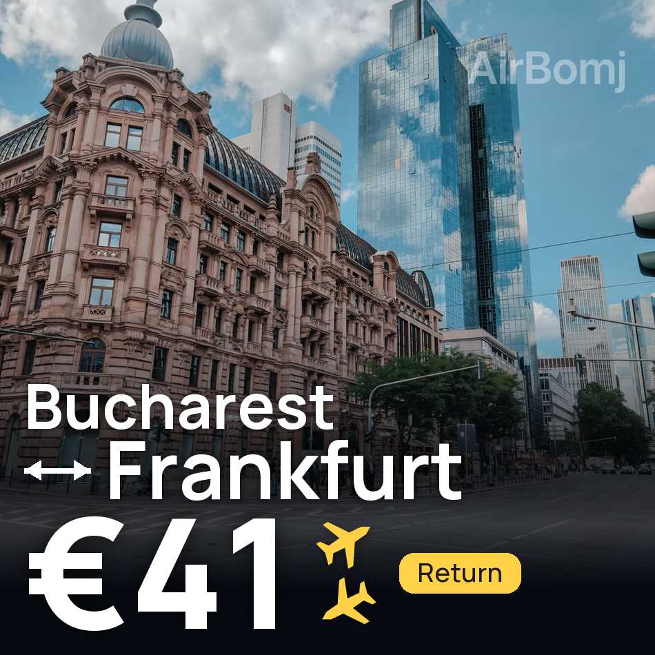 تذكرة طيران: بوخارست — فرانكفورت، €41