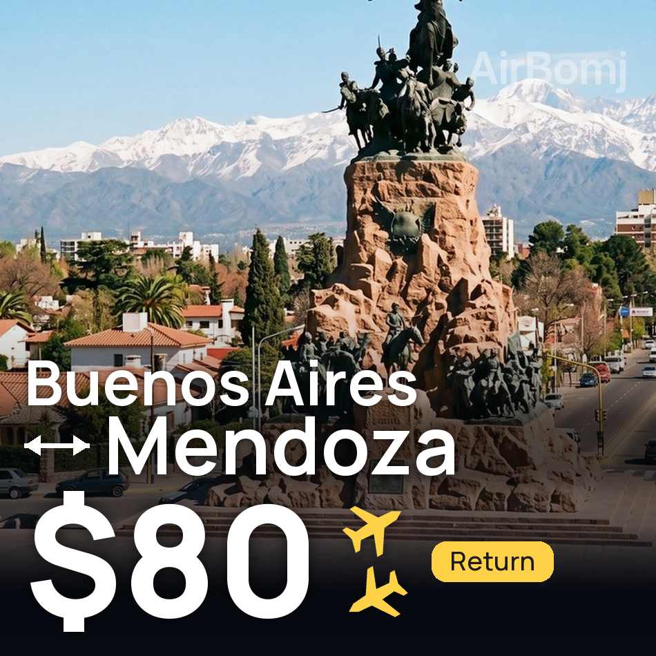 Biglietto aereo: Buenos Aires — Mendoza, $80