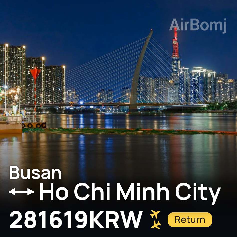 Biglietto aereo: Busan — Ho Chi Minh, 281619KRW