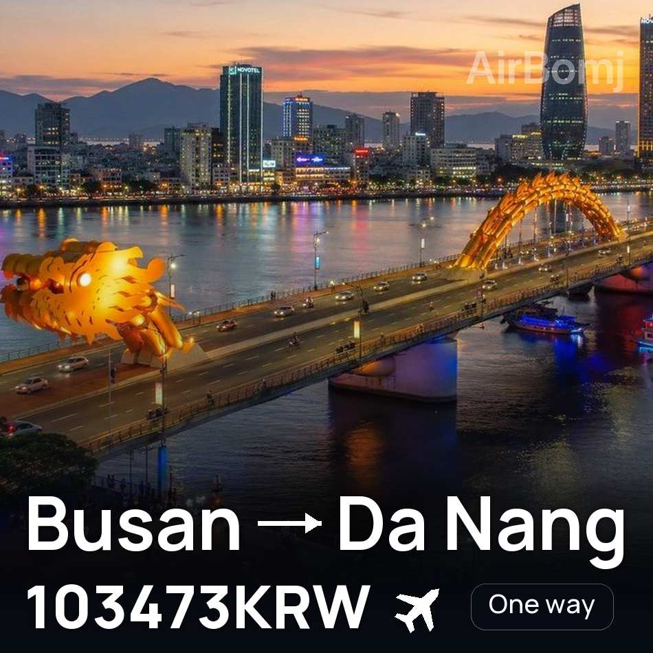 Biglietto aereo: Busan — Da Nang, 103473KRW
