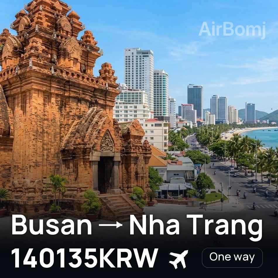 Biglietto aereo: Busan — Nha Trang, 140135KRW