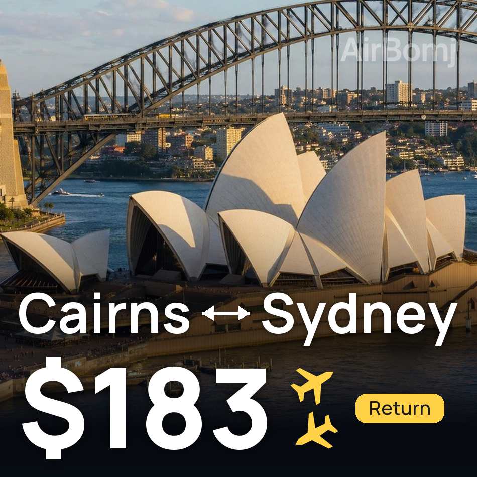 Biglietto aereo: Cairns — Sydney, $183
