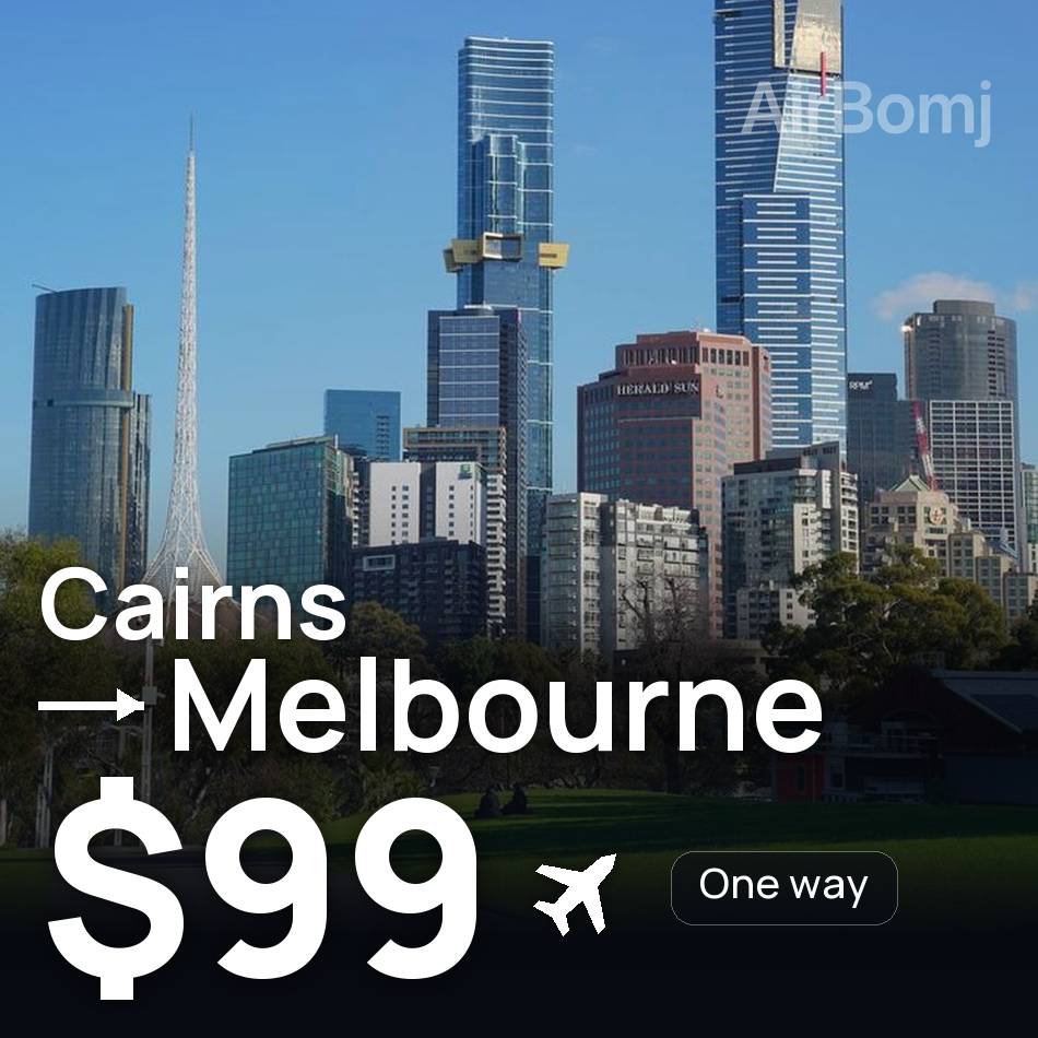 Biglietto aereo: Cairns — Melbourne, $99
