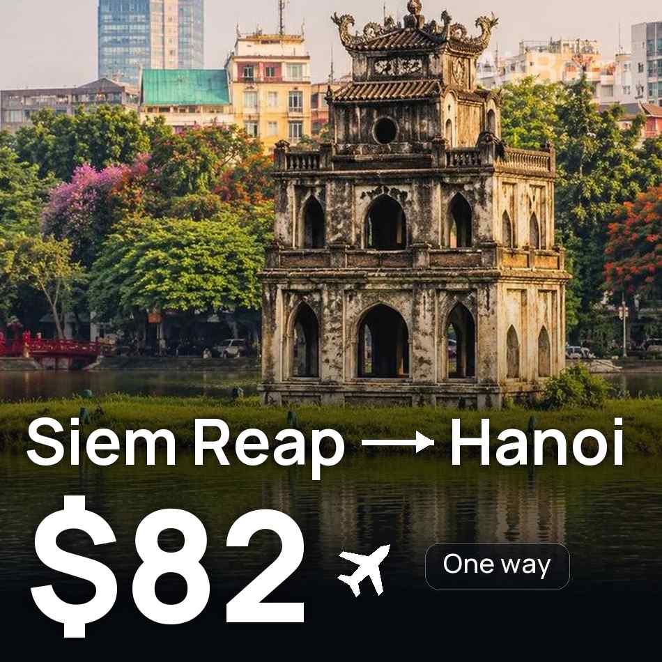 Biglietto aereo: Siem Reap — Hanoi, $82