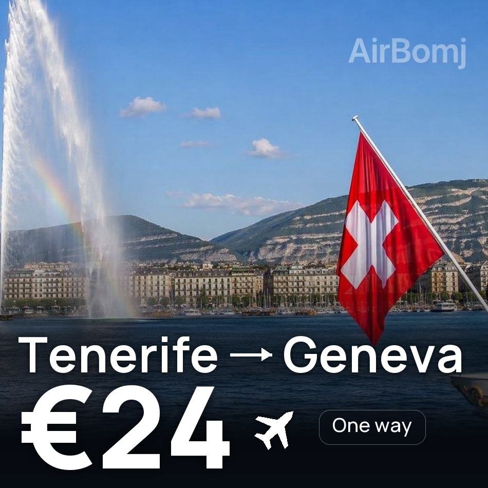 Biglietto aereo: Tenerife — Ginevra, €24