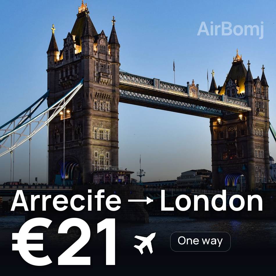 Biglietto aereo: Arrecife — Londra, €21