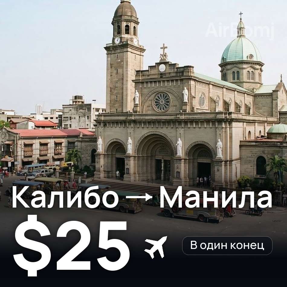 Авиабилет: Калибо — Манила, $25