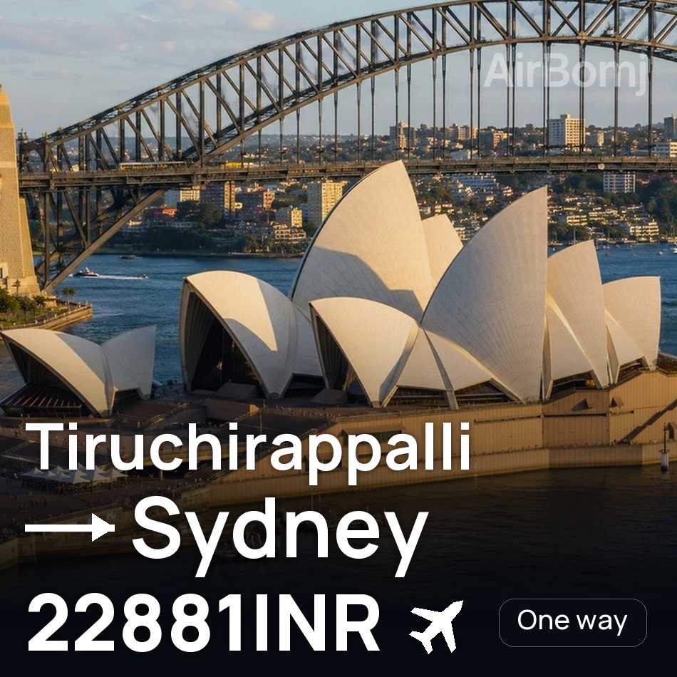 Billet d'avion : Tiruchirappalli — Sydney, 22881INR