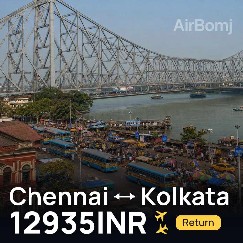 Billet d'avion : Madras — Calcutta, 12935INR
