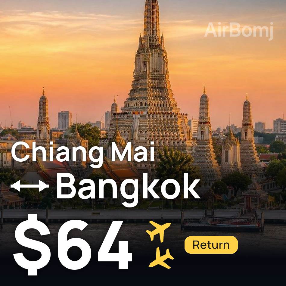 Bilet de avion: Chiang Mai — Bangkok, $64
