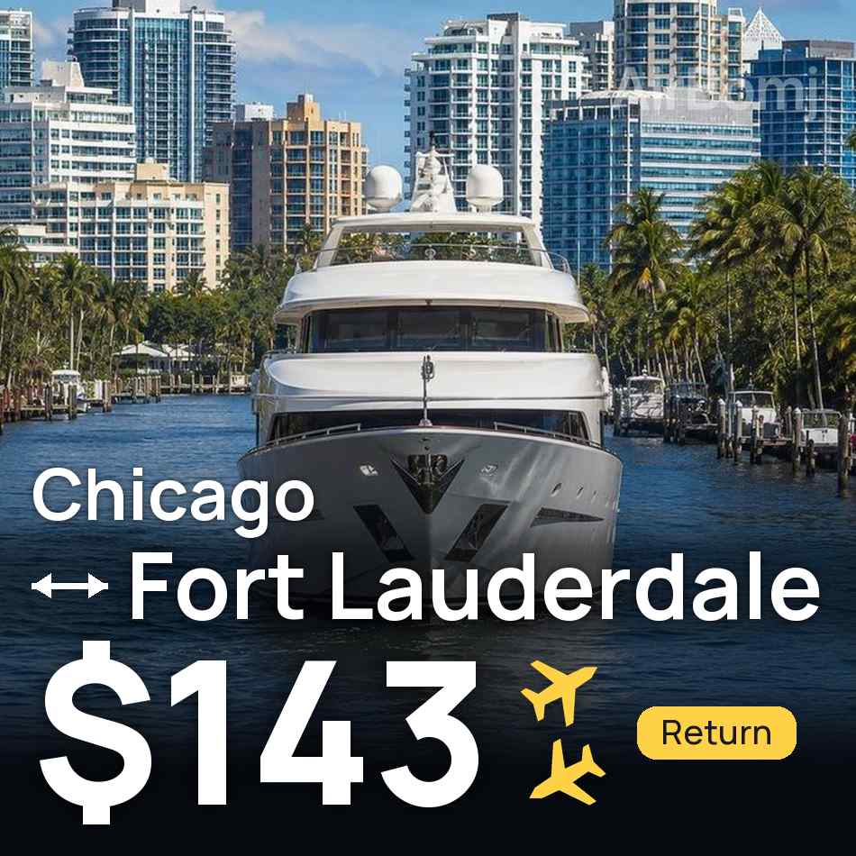Uçak bileti: Şikago — Fort Lauderdale, $143