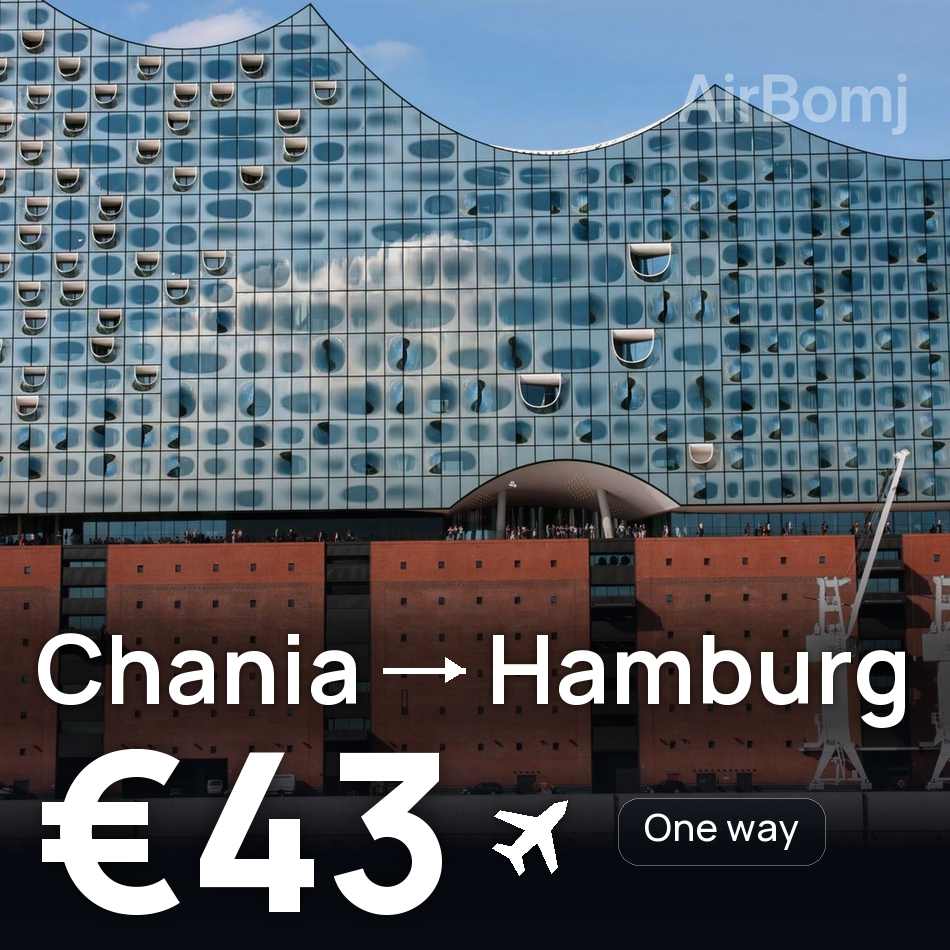 Bilet lotniczy: Chania — Hamburg, €43