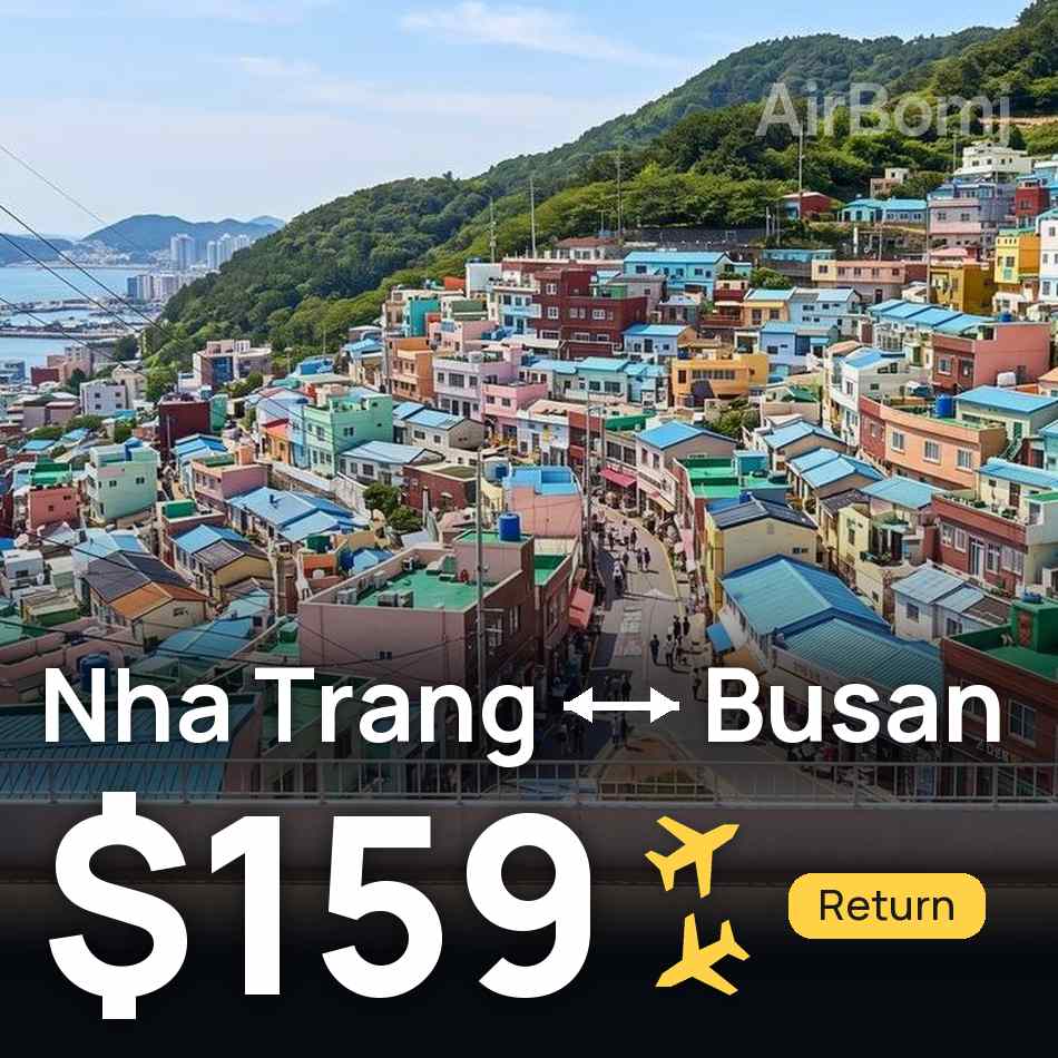 Biglietto aereo: Nha Trang — Busan, $159