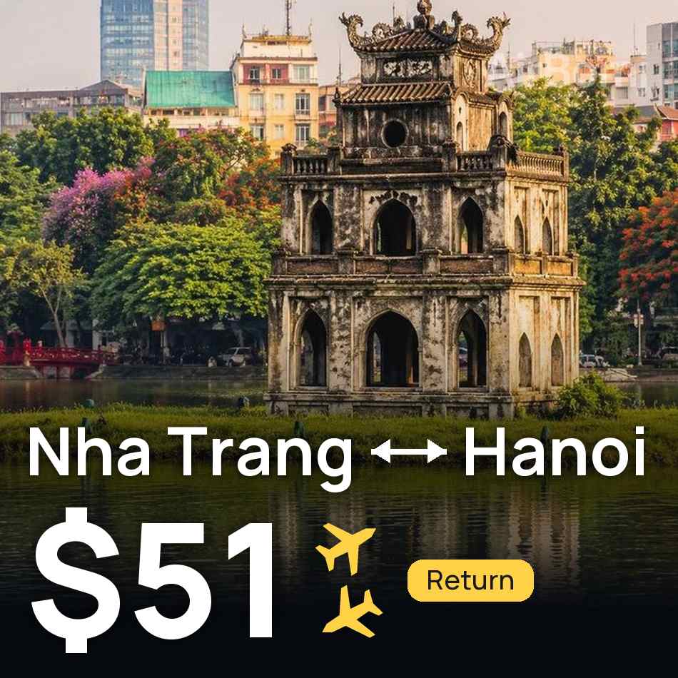 Bilet de avion: Nha Trang — Hanoi, $51