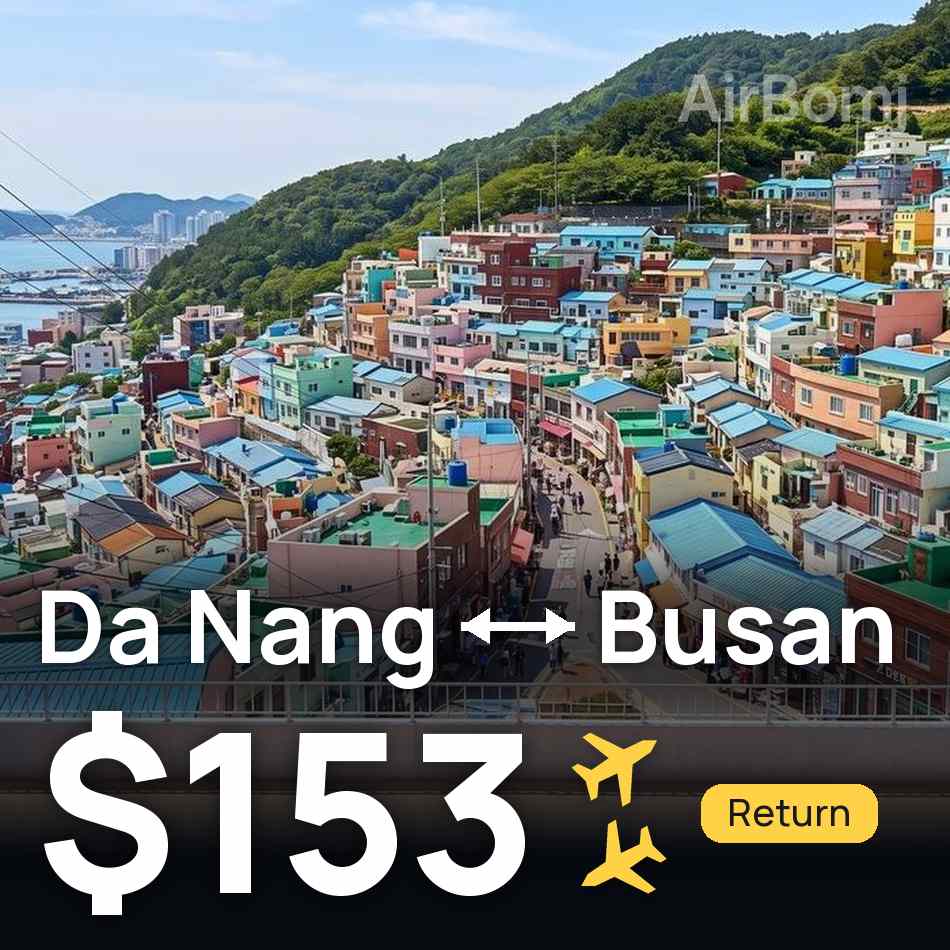 Biglietto aereo: Da Nang — Busan, $153