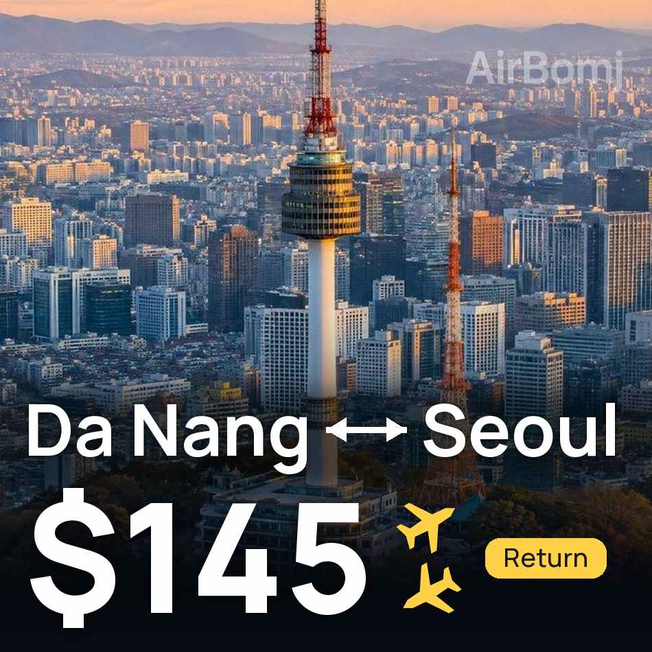 Bilet de avion: Da Nang — Seoul, $145