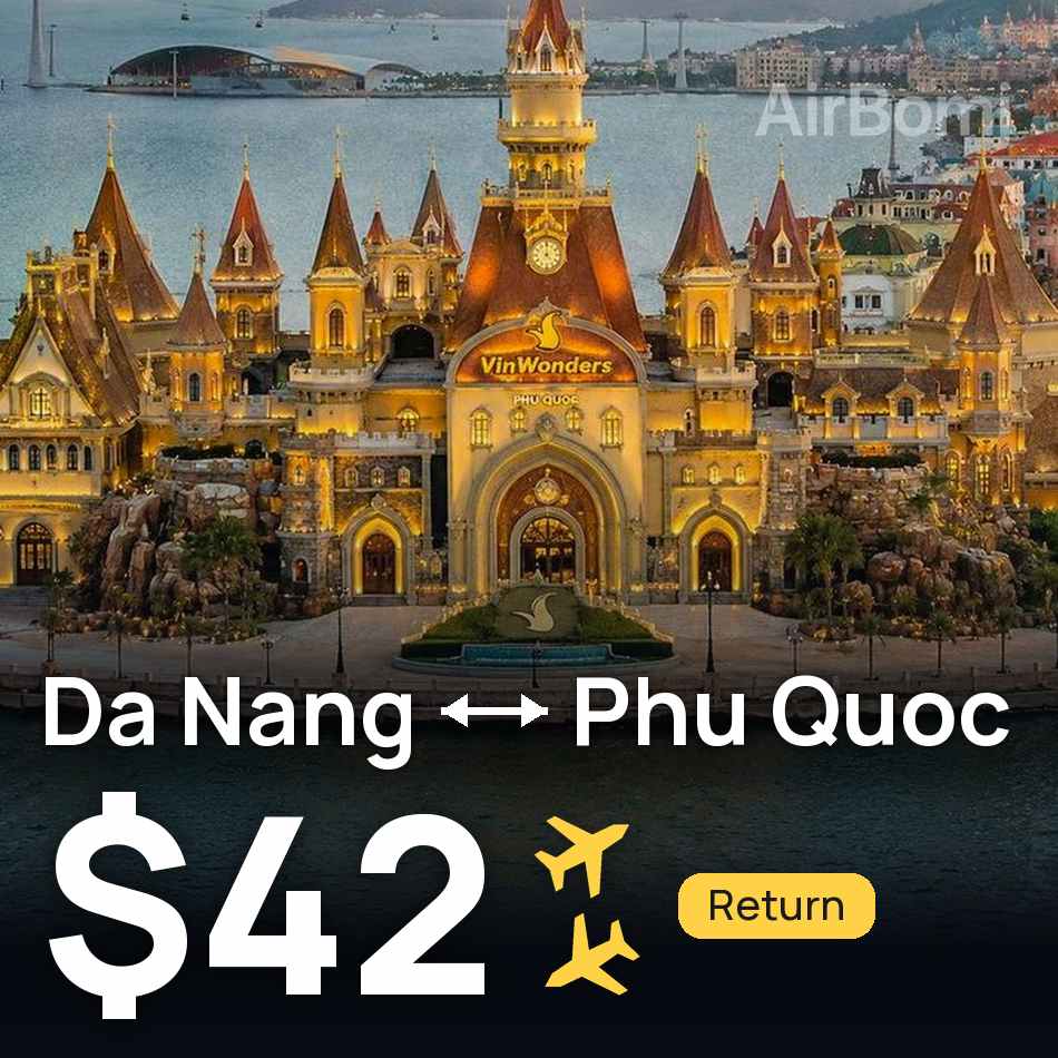 Bilet de avion: Da Nang — Phu Quoc, $42