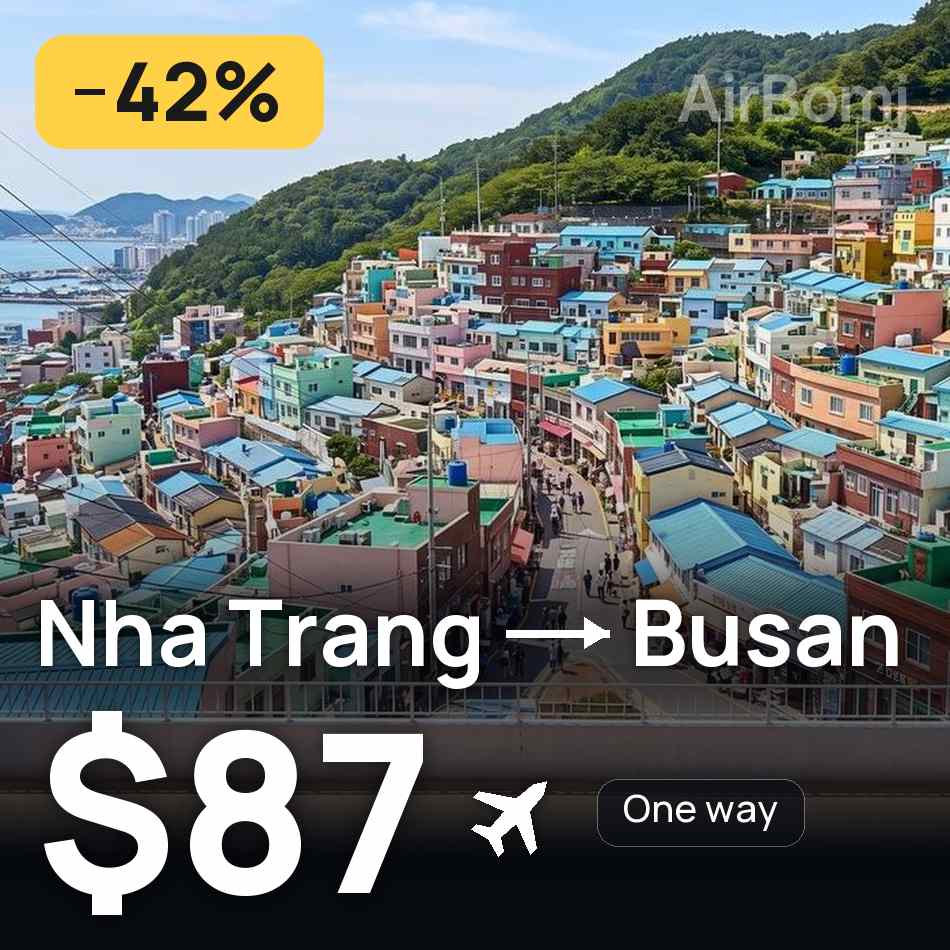 Bilet de avion: Nha Trang — Busan, $87