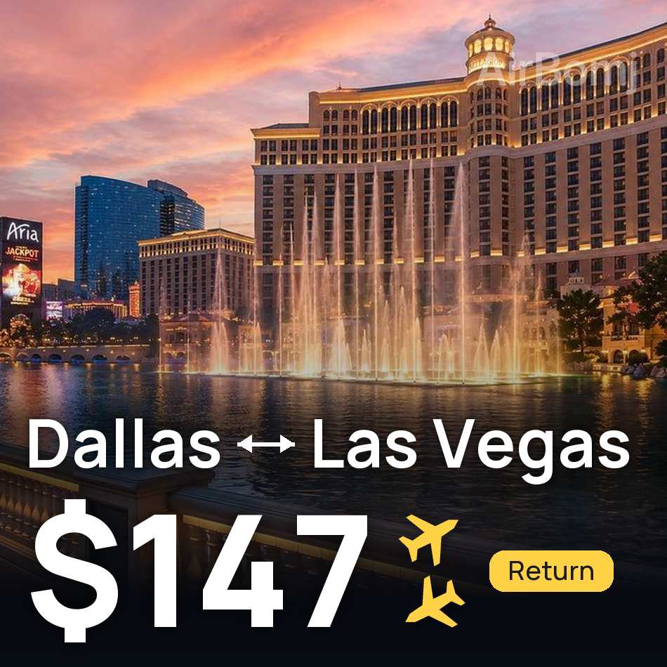 Flugticket: Dallas — Las Vegas, $147
