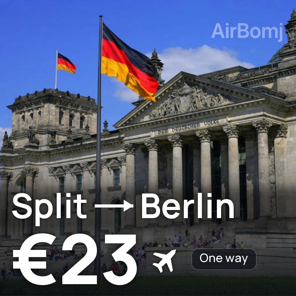 تذكرة طيران: سبليت — برلين، €23
