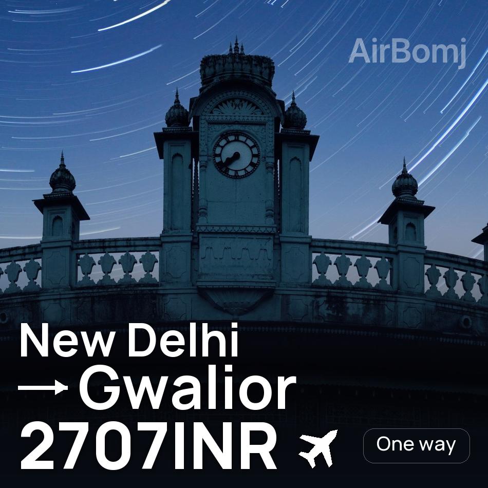 Bilet de avion: New Delhi — Gwalior, 2707INR