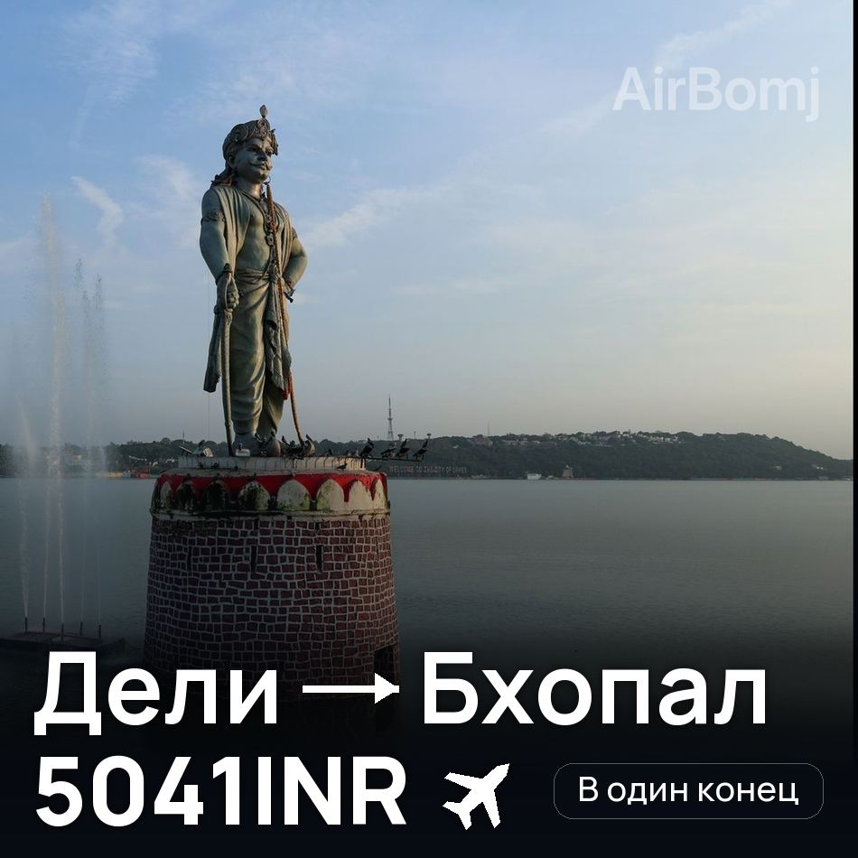 Авіаквиток: Делі — Bhopal, 5041INR