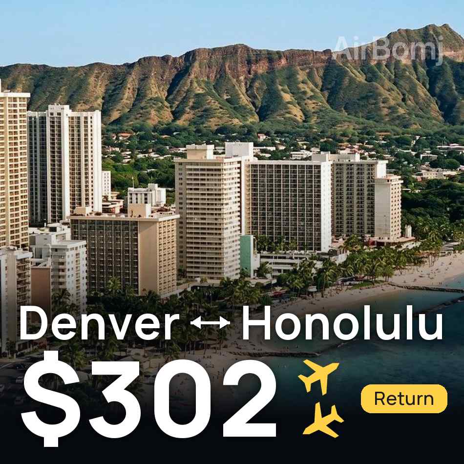 Flugticket: Denver — Honolulu Hawaii, $302