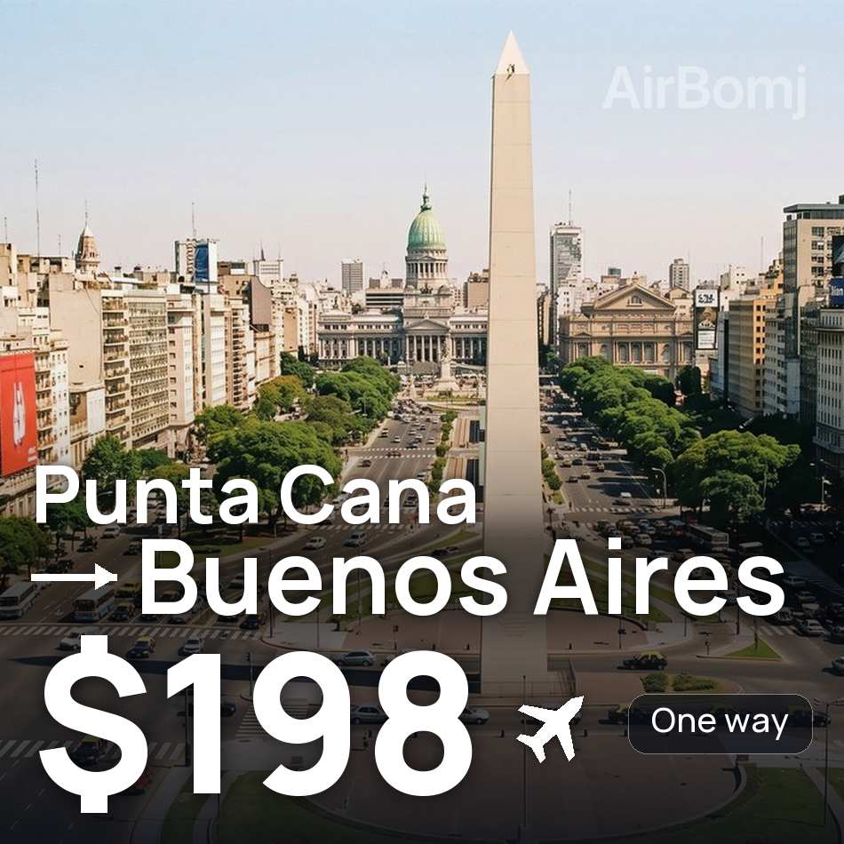 Biglietto aereo: Punta Cana — Buenos Aires, $198