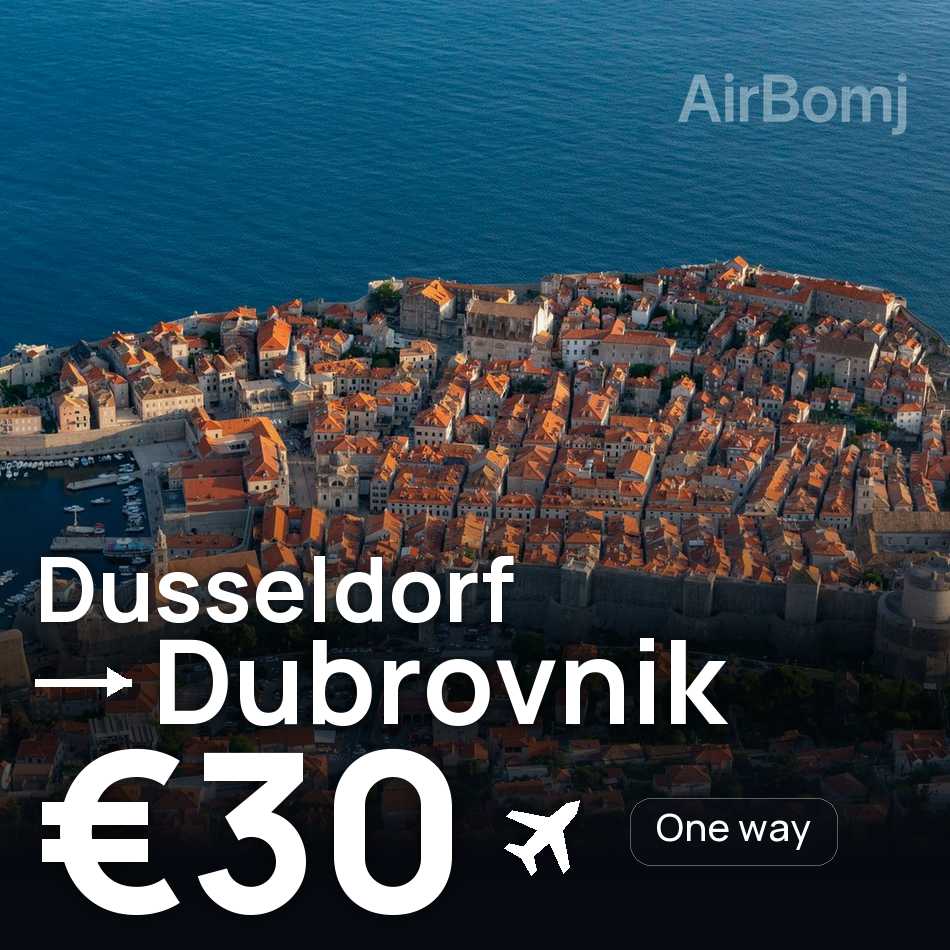 Flugticket: Düsseldorf — Dubrovnik, €30