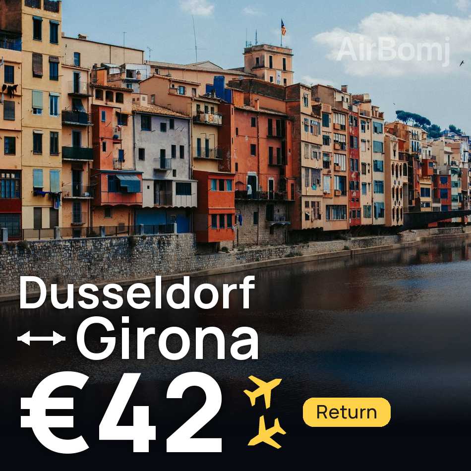 Flight ticket: Dusseldorf to Girona, €42