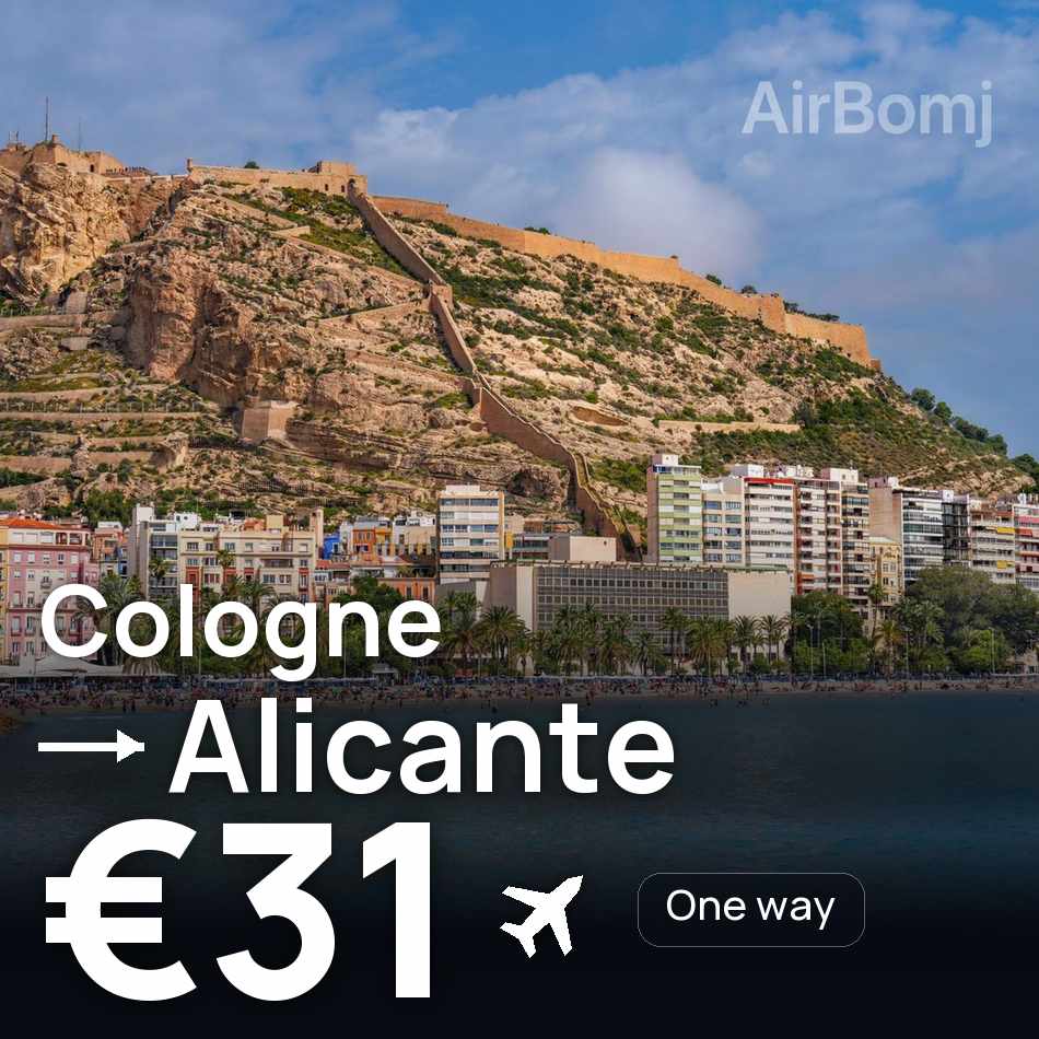 Flugticket: Köln — Alicante, €31