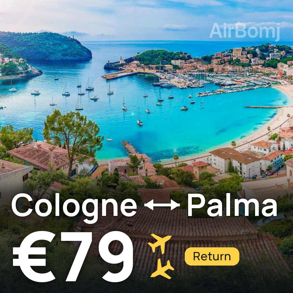 Biglietto aereo: Colonia — Palma de Mallorca, €79