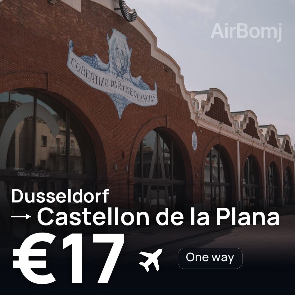 Flugticket: Düsseldorf — Castelló de la Plana, €17