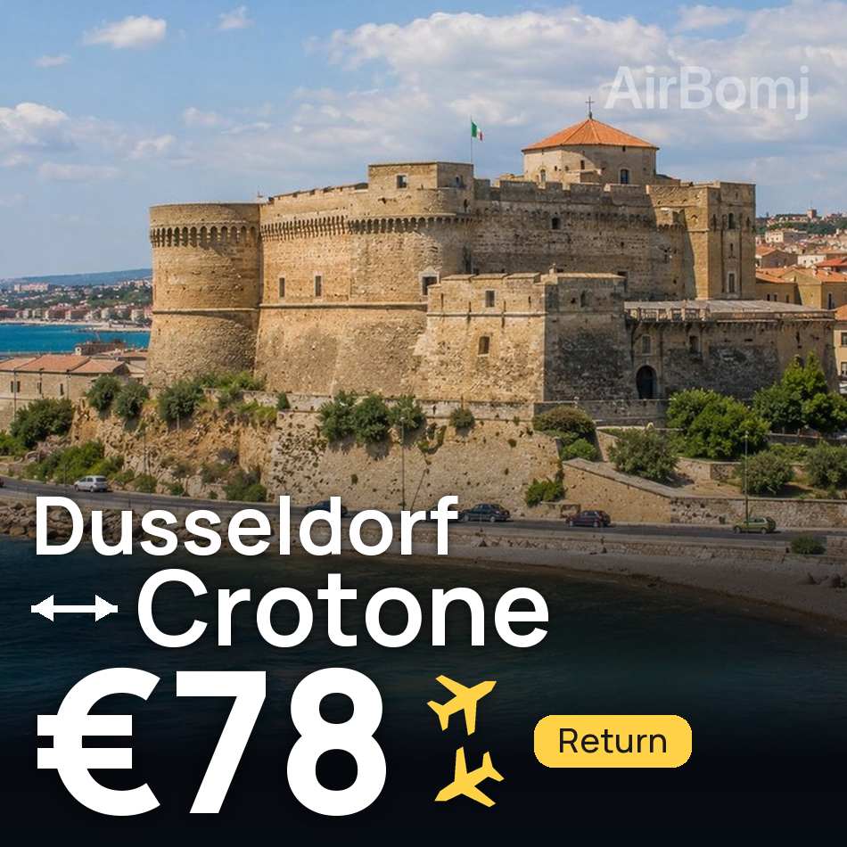 Flugticket: Düsseldorf — Crotone, €78