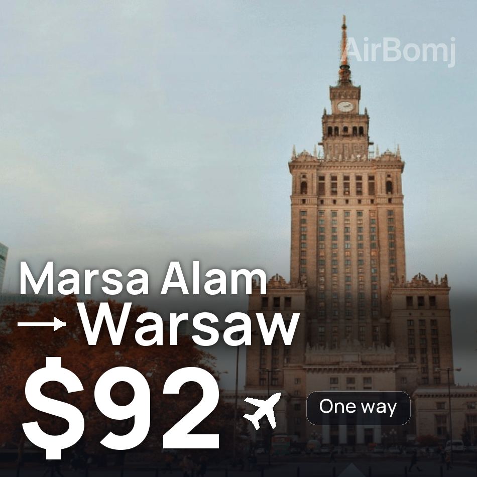Flugticket: Marsa Alam — Warschau, $92