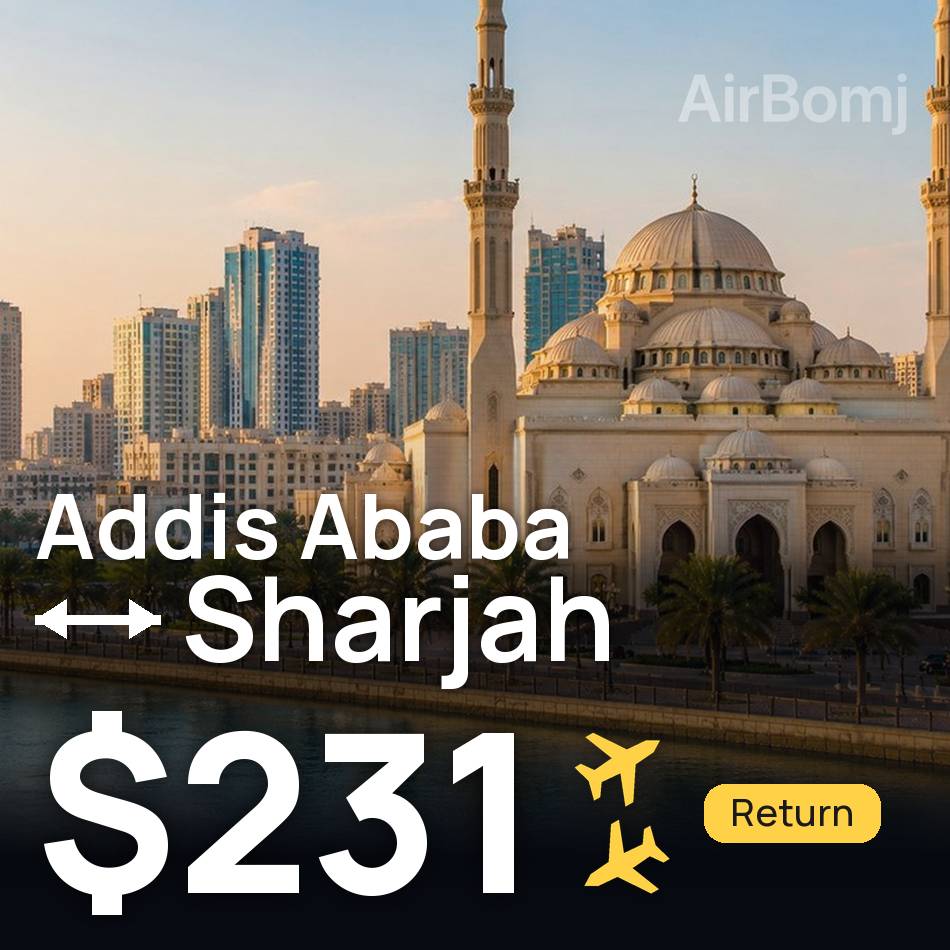 Biglietto aereo: Addis Abeba — Sharja, $231