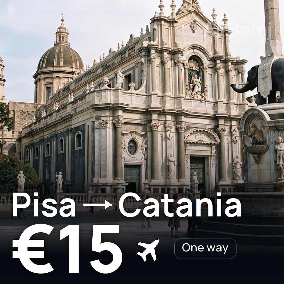 Flugticket: Pisa — Catania, €15