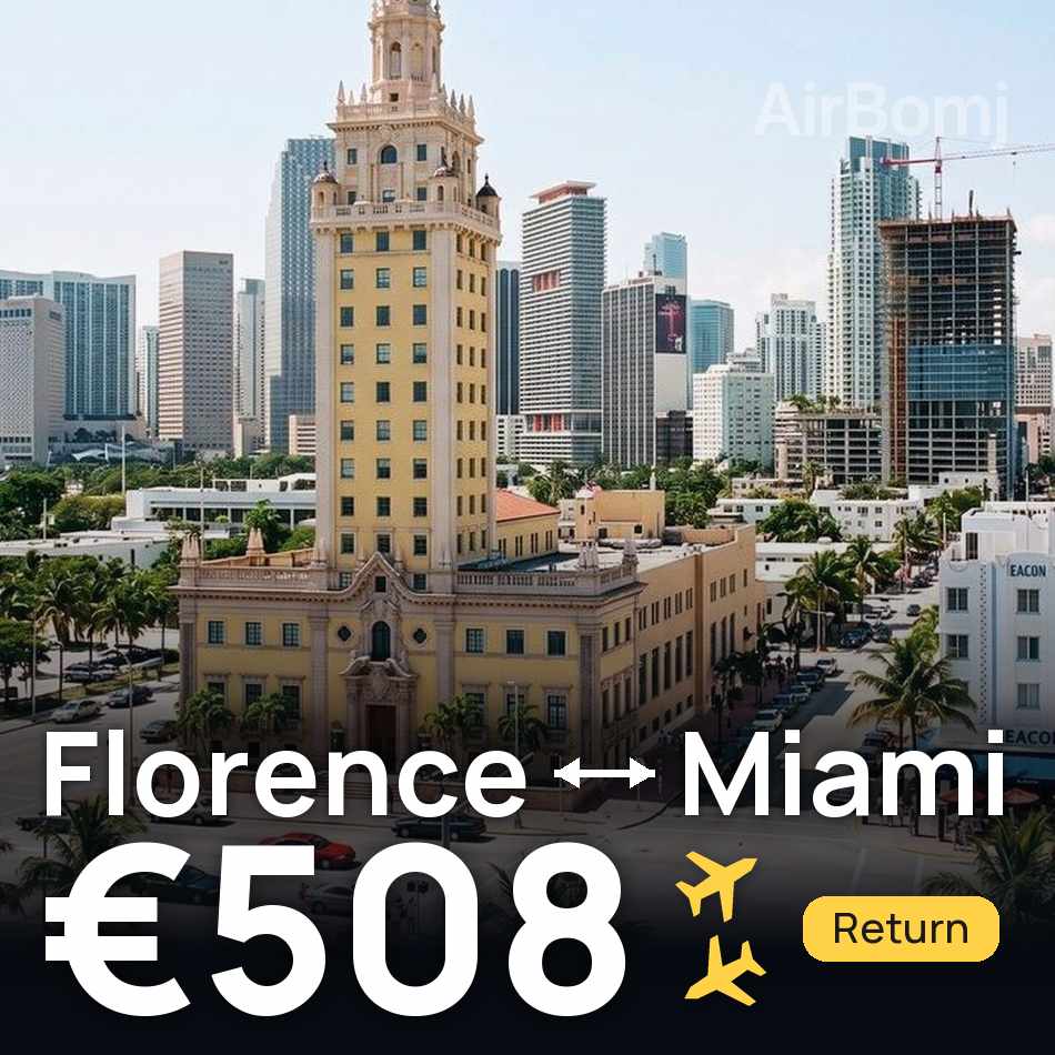 Flugticket: Florenz — Miami, €508