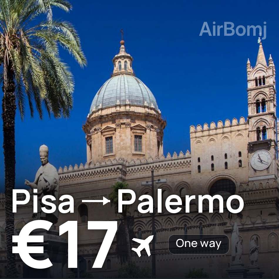 Flugticket: Pisa — Palermo, €17