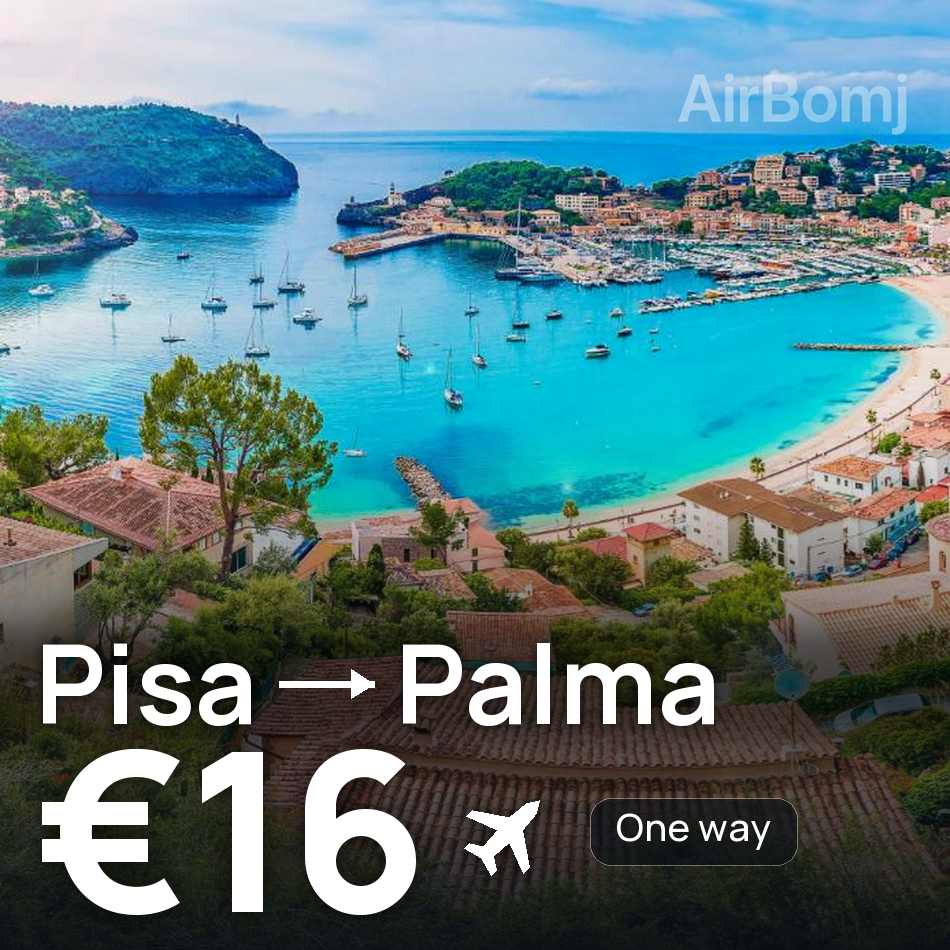 Flugticket: Pisa — Palma de Mallorca, €16